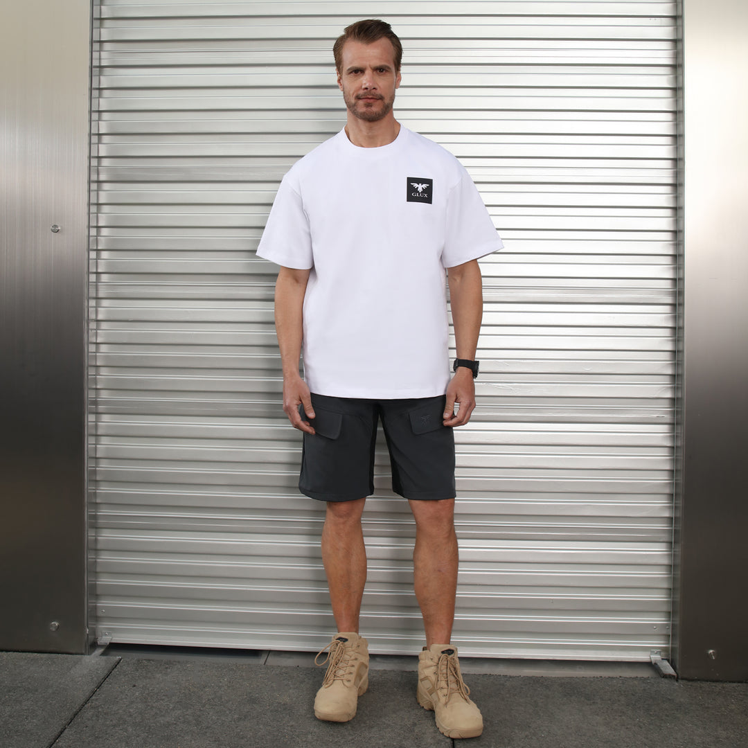 Gluxoutdoor Men's 100% Cotton Outdoor T-Shirt – Breathable & Comfortable for Daily Adventures