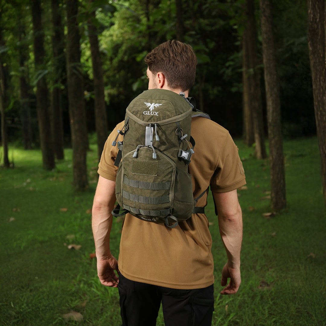 15L Small MOLLE Tactical Backpack for Hiking & EDC