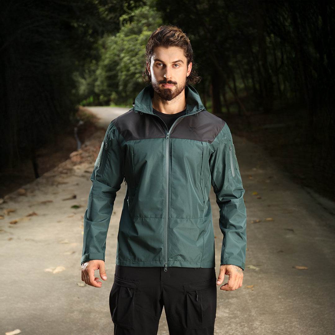Shell Garments Men's Lightweight Waterproof Shell Jackets for Hiking, Camping – Glux