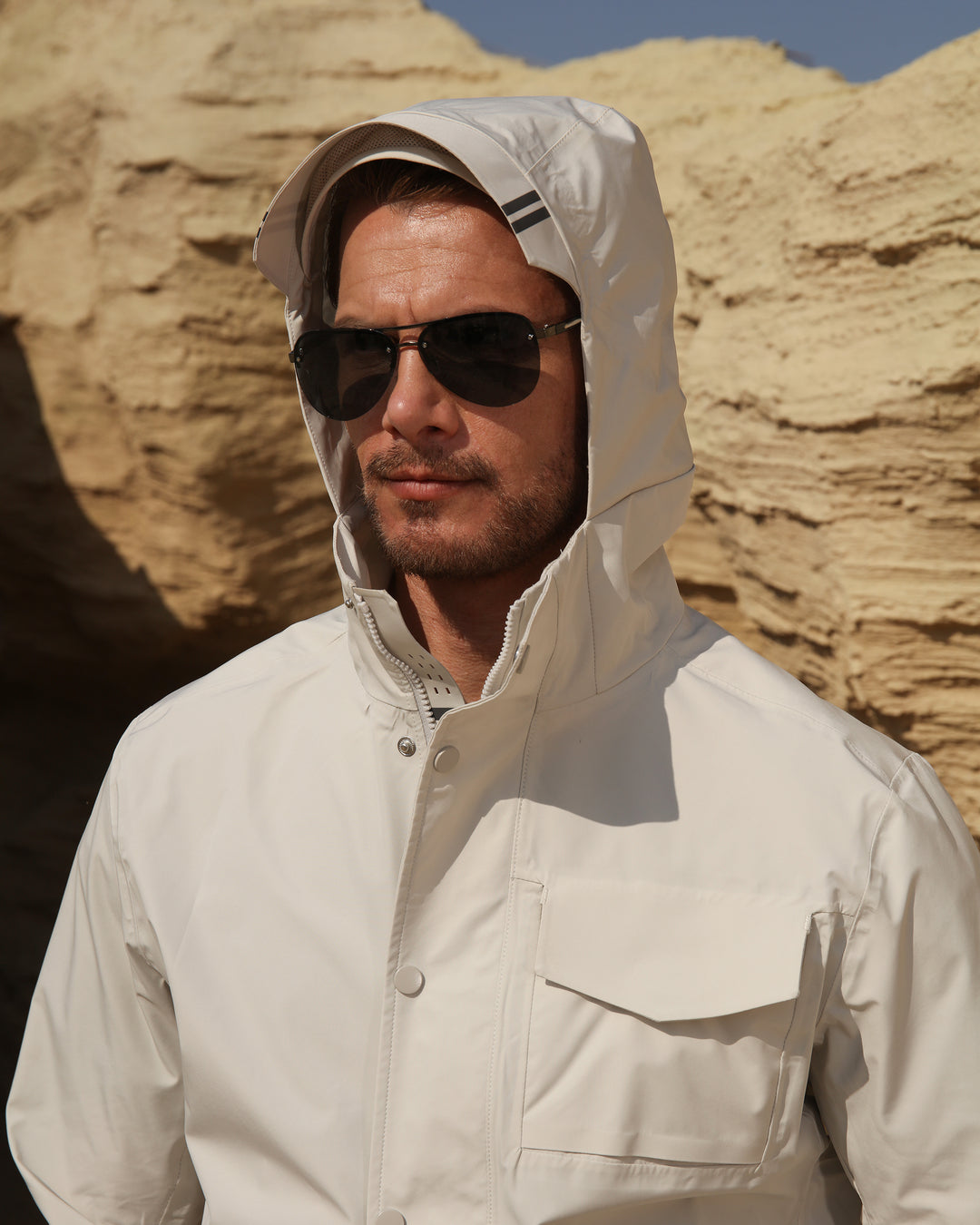 Men's Waterproof Hooded Rain Jacket & Windbreaker