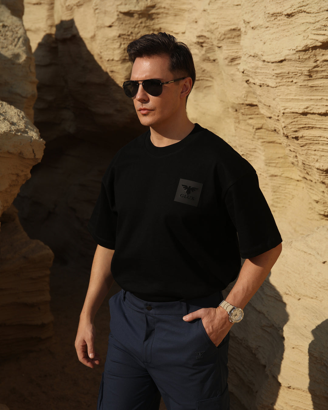 Men's Quick-Dry Cotton Outdoor Tee – Moisture-Wicking Hiking & Travel Shirt