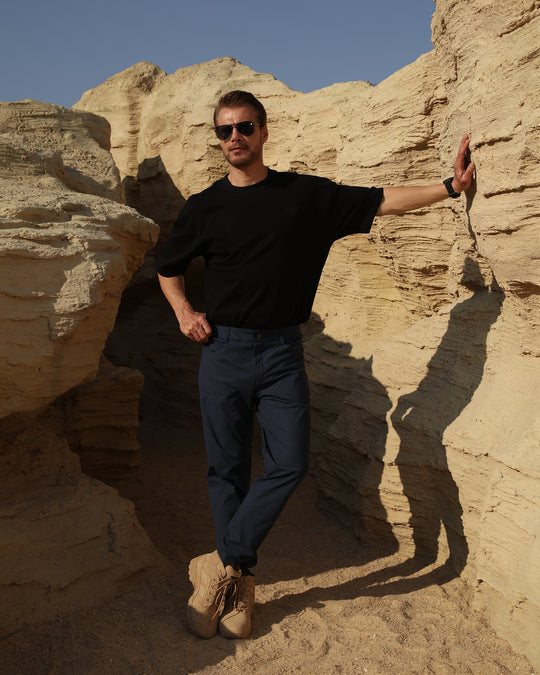 Gluxoutdoor Men's 100% Cotton Outdoor T-Shirt – Breathable & Comfortable for Daily Adventures