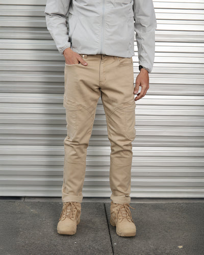Relaxed-Fit Cotton Outdoor Hiking Cargo Pants with Multiple Pockets