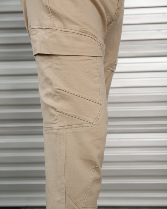 Relaxed-Fit Cotton Outdoor Hiking Cargo Pants with Multiple Pockets