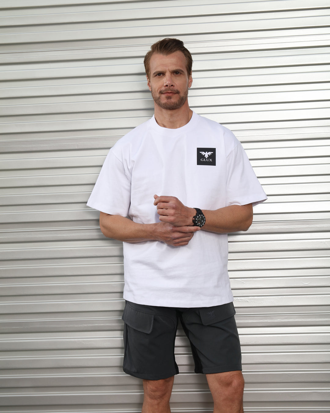 Gluxoutdoor Men's 100% Cotton Outdoor T-Shirt – Breathable & Comfortable for Daily Adventures