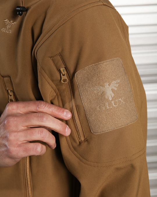 Men's Outdoor Waterproof Soft Shell Jacket – Fleece Lined with Hood