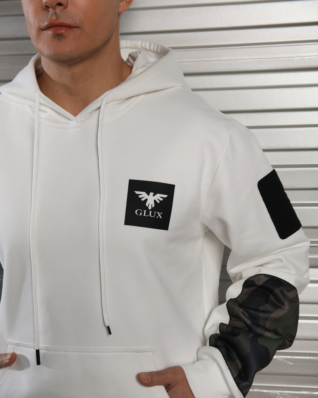 Cotton Hoodie with Reinforced Elbow Pads – Durable & Comfortable Pullover
