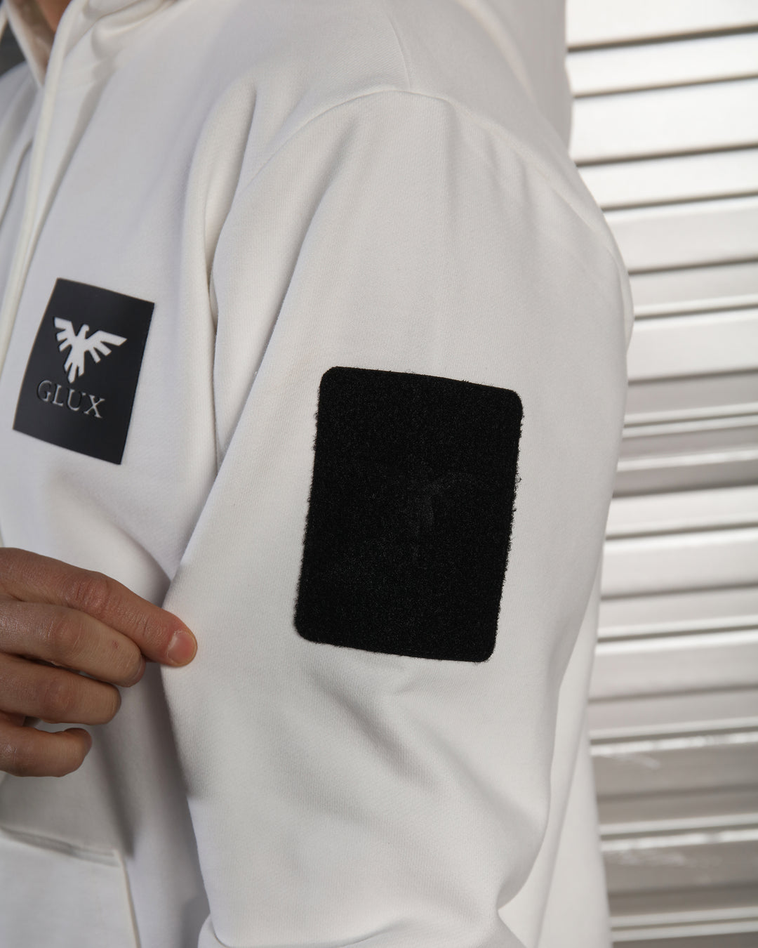 Cotton Hoodie with Reinforced Elbow Pads – Durable & Comfortable Pullover