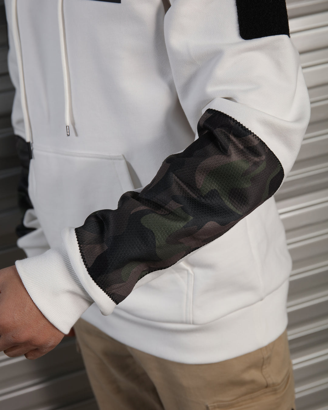 Cotton Hoodie with Reinforced Elbow Pads – Durable & Comfortable Pullover