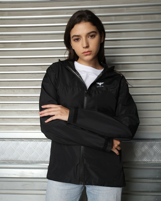 GLUX Women's Lightweight Waterproof Hooded Outdoor Jacket