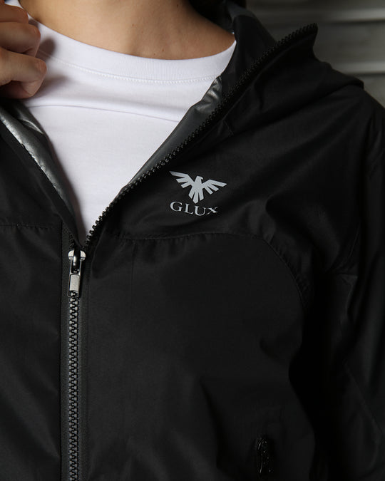 GLUX Women's Lightweight Waterproof Hooded Outdoor Jacket