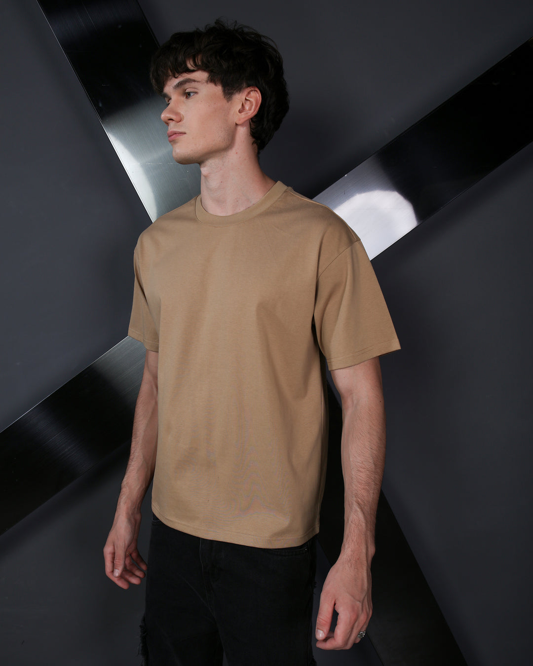 GLUX Men's Technical T-Shirt Lightweight Outdoor Casual Shirt with Breathable Mesh Design