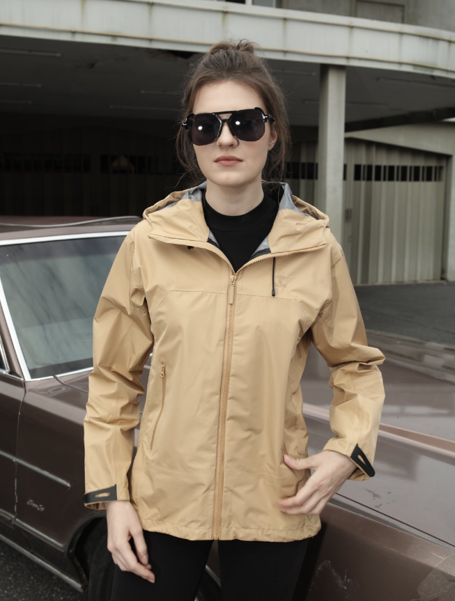 GLUX Women's Lightweight Waterproof Hooded Outdoor Jacket