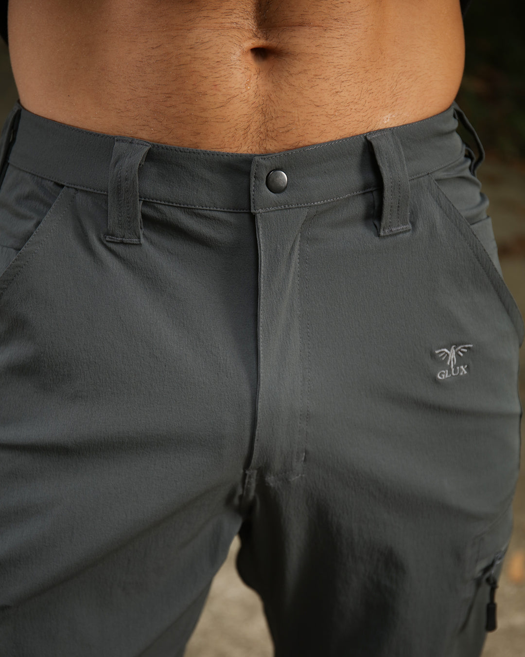 Men’s Lightweight Quick-Dry Outdoor Hiking Cargo Pants with Zip Pockets