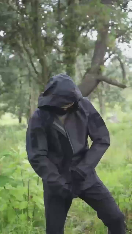 Waterproof Hooded Rain Shell Jacket