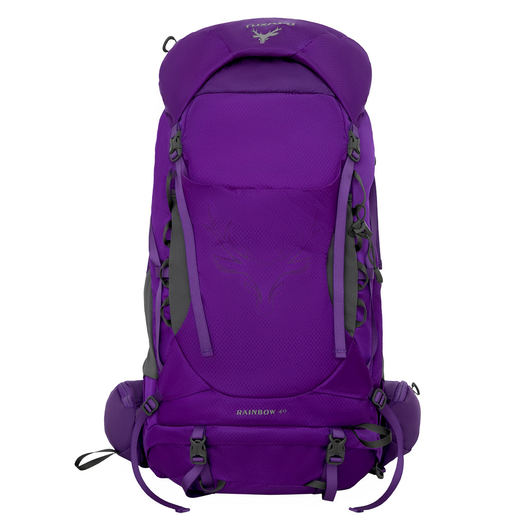 40L Internal Frame Hiking Backpacks Multifunctional Lightweight with Removable Rain Cover
