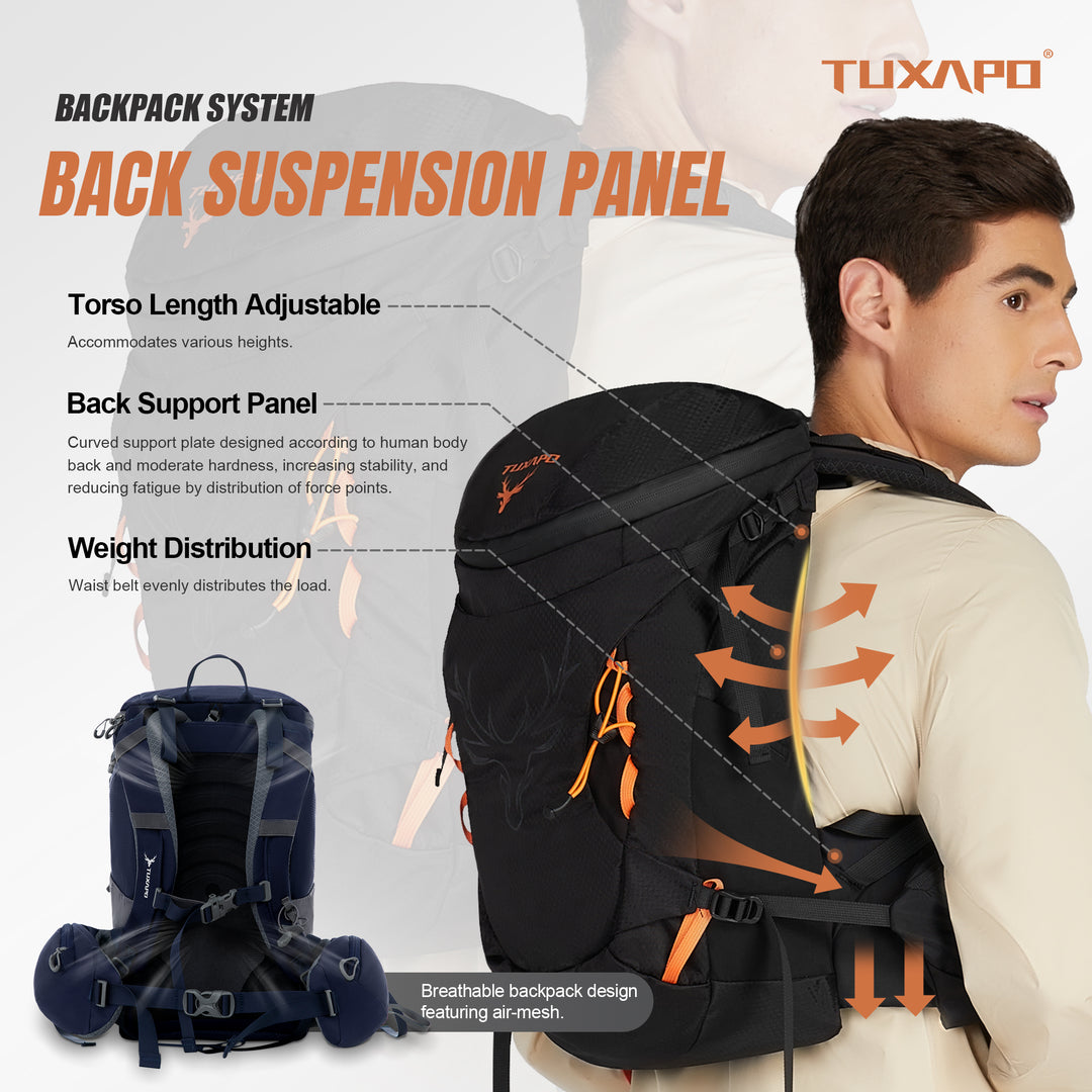 20L Small Lightweight Hiking Backpack Blue Multifunctional