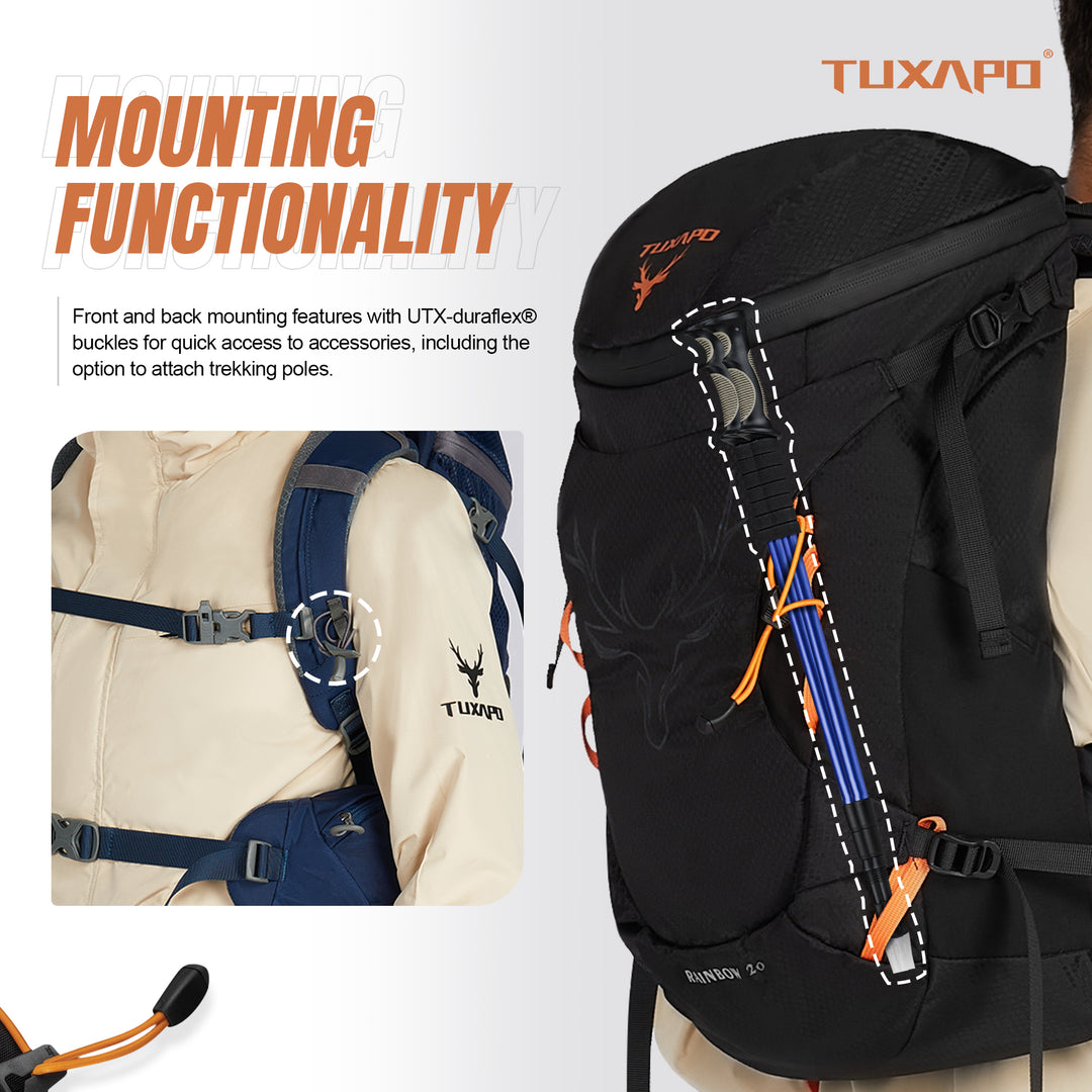 20L Small Lightweight Hiking Backpack Blue Multifunctional